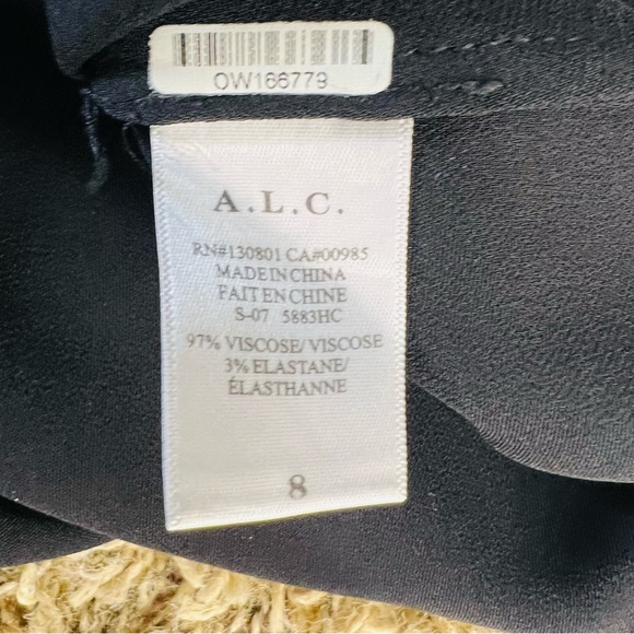 A.L.C. Baxley Buckle Strap Tank Top in Black Size 8 - Picture 7 of 7